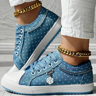 Chiara | Zapatillas Elegantes para Mujer con Detalles Florales