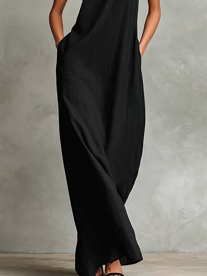 Catalina | Vestido largo minimalista sin mangas