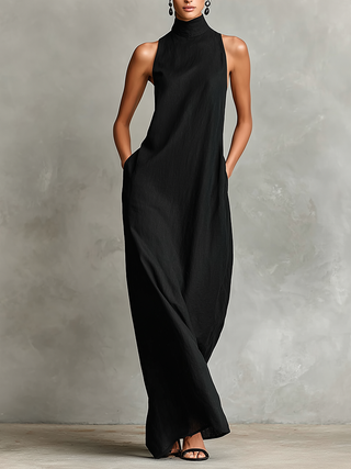 Catalina | Vestido largo minimalista sin mangas