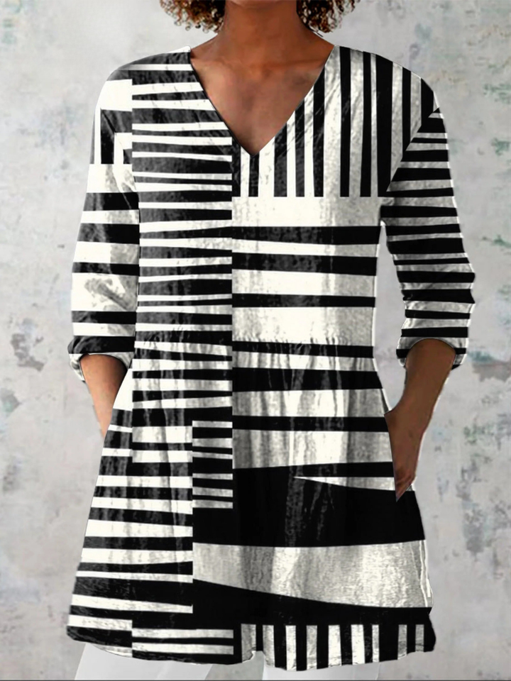 Quinn | Blusa Amplia con Diseño Vibrante