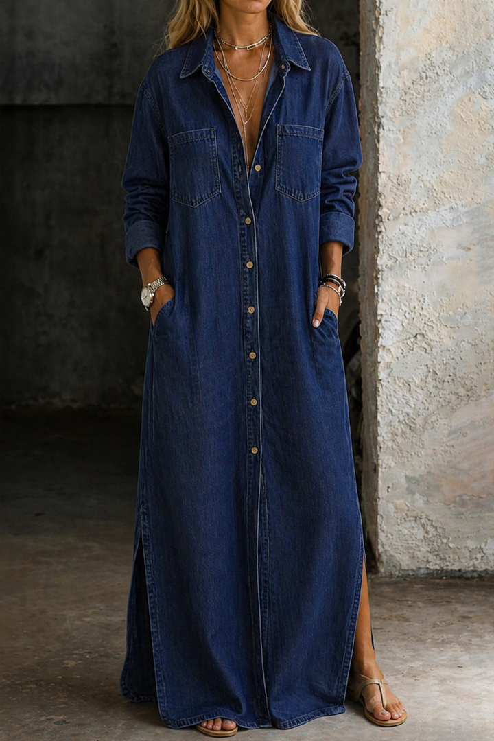 Delana | Vestido denim con Botones