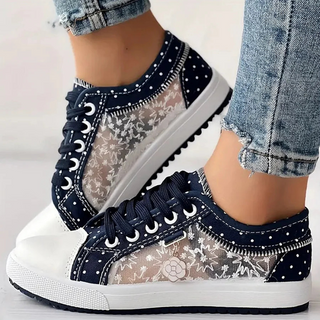 Chiara | Zapatillas Elegantes para Mujer con Detalles Florales