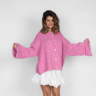 Cárdigan oversize de manga suave