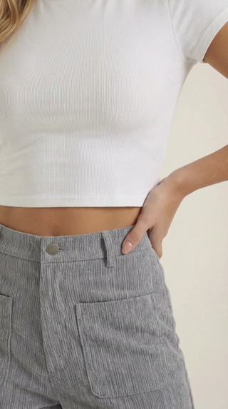 Allison Weite Pantalones de Pana