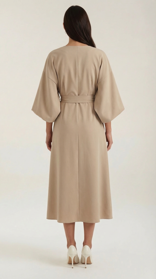 Maxi Vestido Ana con Cinturón en la Cintura