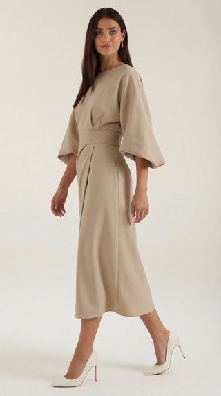 Maxi Vestido Ana con Cinturón en la Cintura