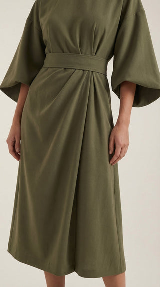Maxi Vestido Ana con Cinturón en la Cintura
