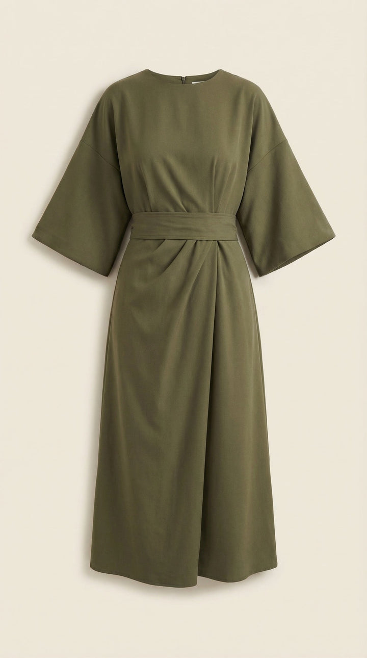 Maxi Vestido Ana con Cinturón en la Cintura