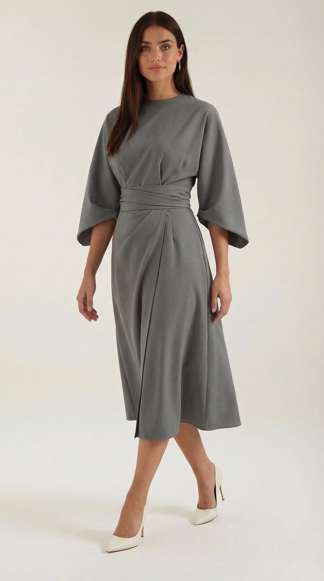 Maxi Vestido Ana con Cinturón en la Cintura