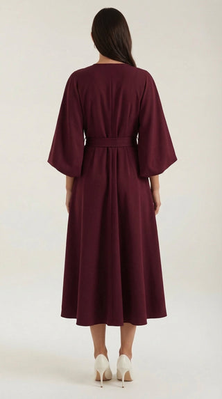 Maxi Vestido Ana con Cinturón en la Cintura