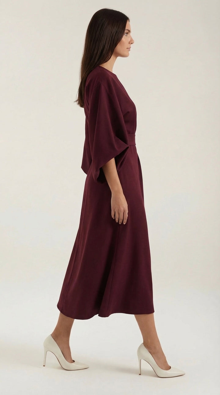 Maxi Vestido Ana con Cinturón en la Cintura