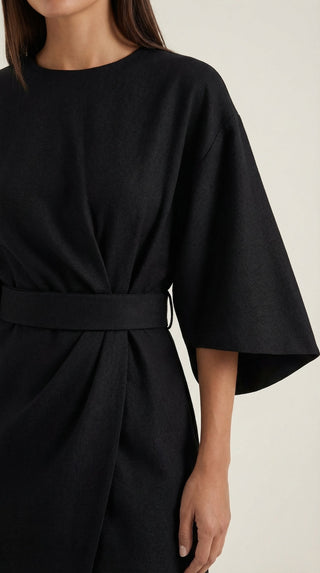 Maxi Vestido Ana con Cinturón en la Cintura
