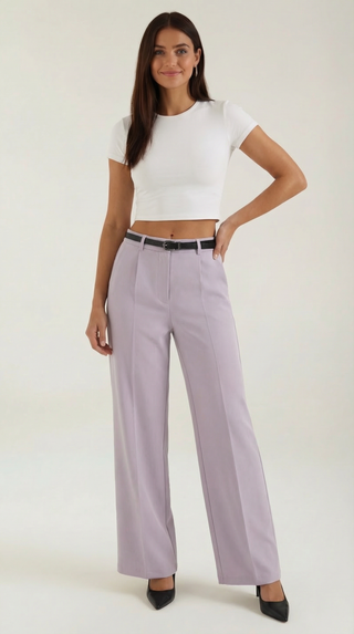 Bertha Pantalones Amplios de Tela