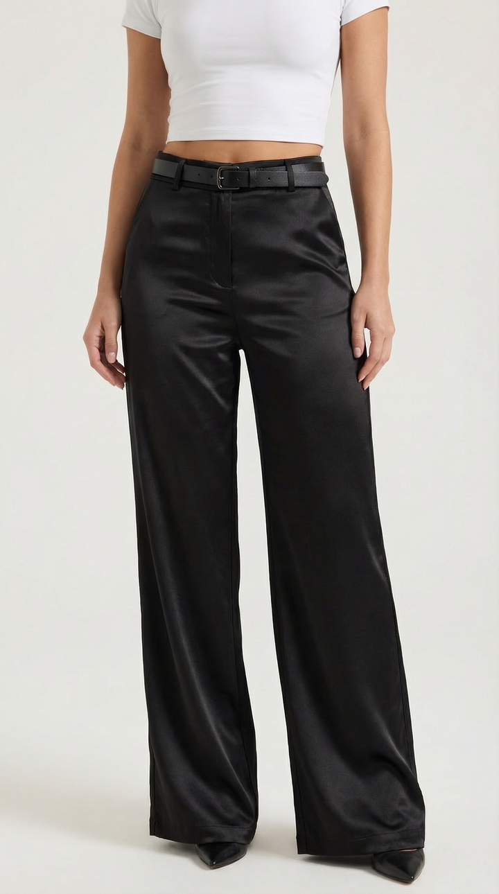Bertha Pantalones Amplios de Tela