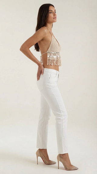 Brandy Boho Knit Halter Top