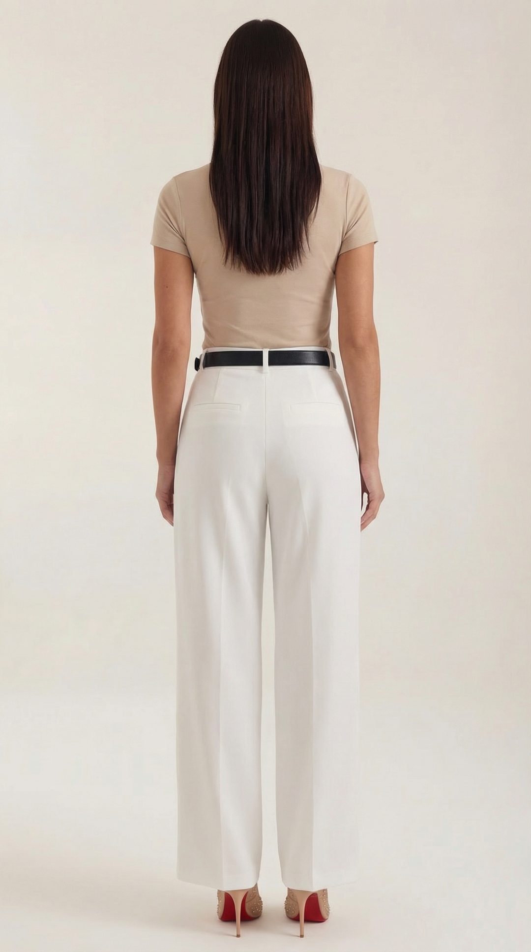 Pantalón Claire de corte recto y cintura alta