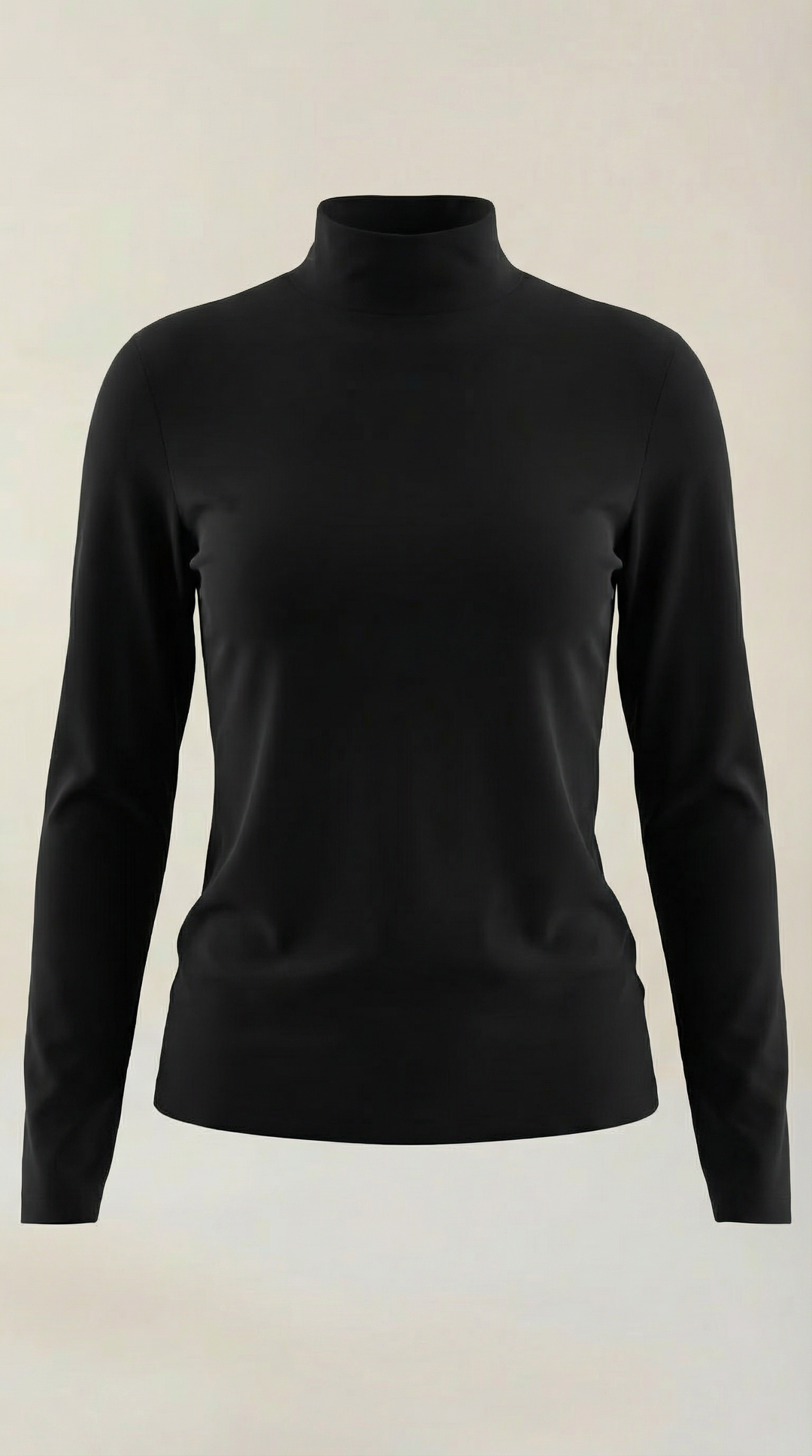 Constance Algodón Top de Cuello Alto