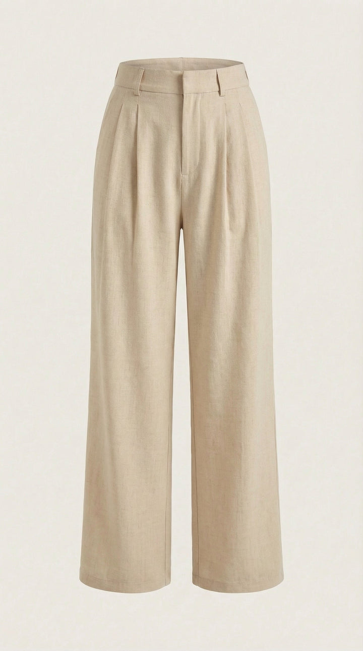 Pantalones Plisados de Cintura Alta Courtney