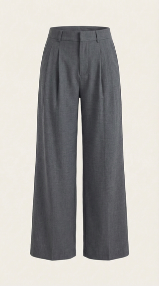 Pantalones Plisados de Cintura Alta Courtney