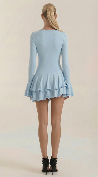 Vestido Corto Estelle con Volantes