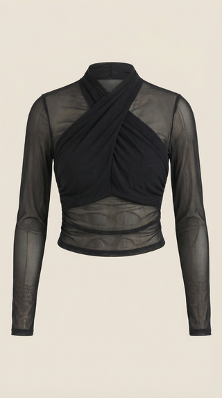 Georgia Transparente Mesh Top