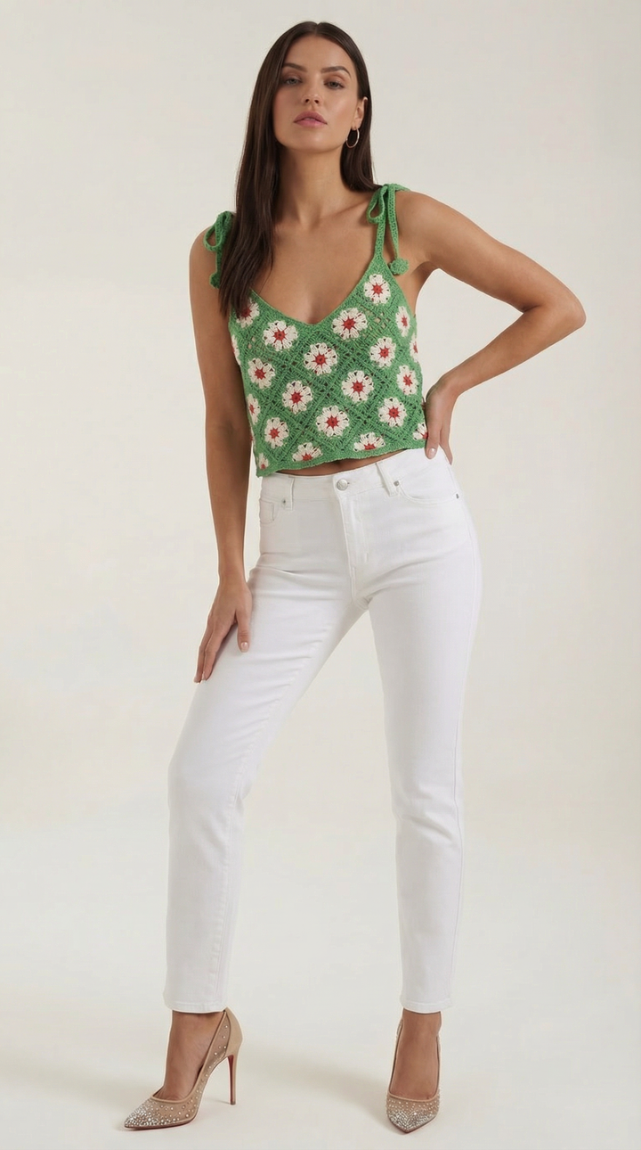 Blusa de Tirantes de Ganchillo Gretchen