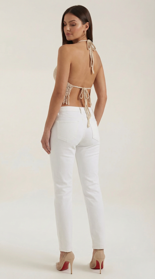 Fringed Halter Top Harriet