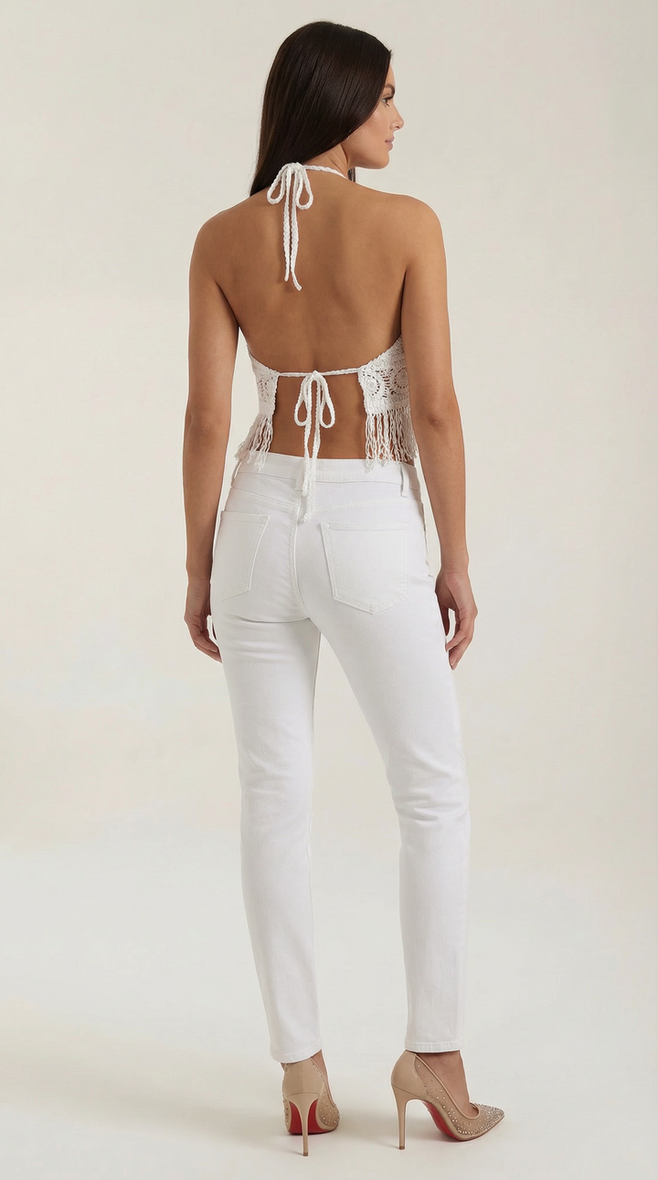 Fringed Halter Top Harriet