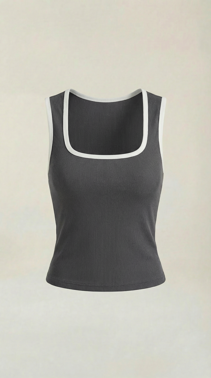 Top Hilary con escote en forma de cuadrado