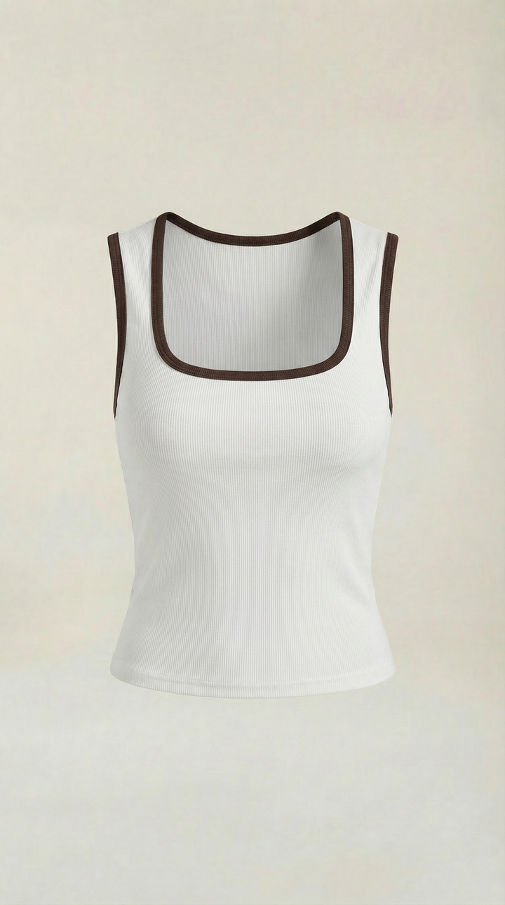 Top Hilary con escote en forma de cuadrado
