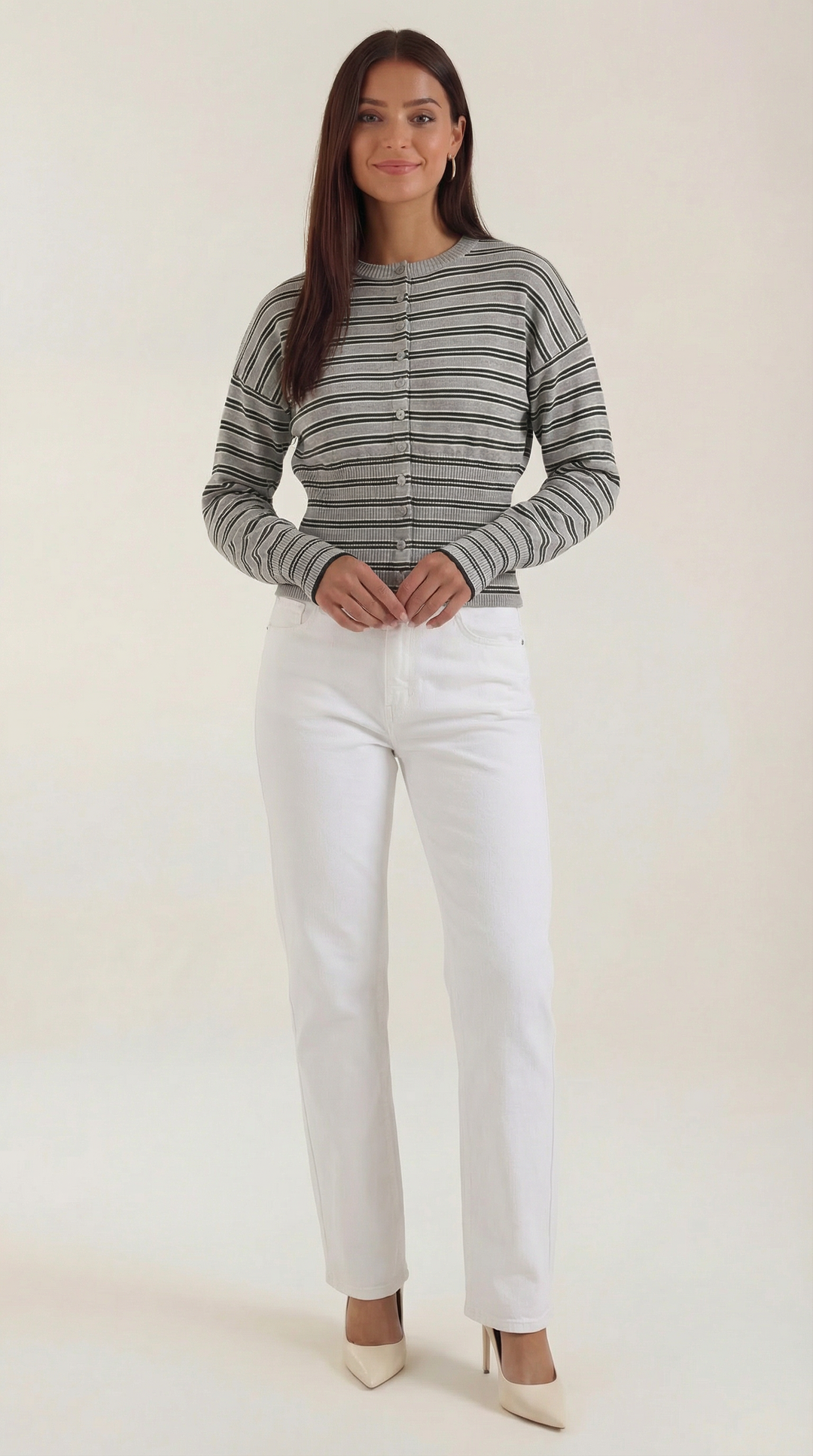 Rayado Cardigan Ida