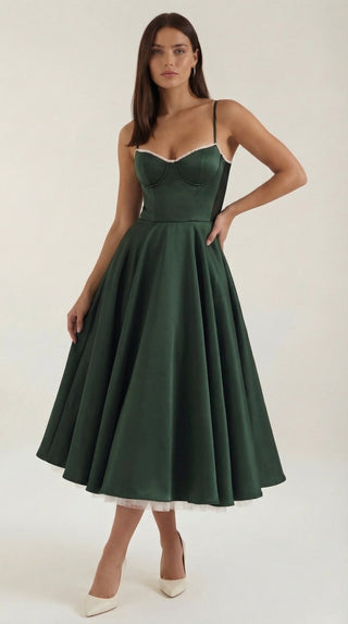 Isolde Tul Midi Dress