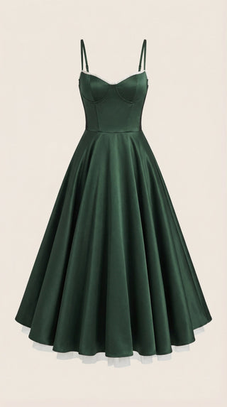Isolde Tul Midi Dress