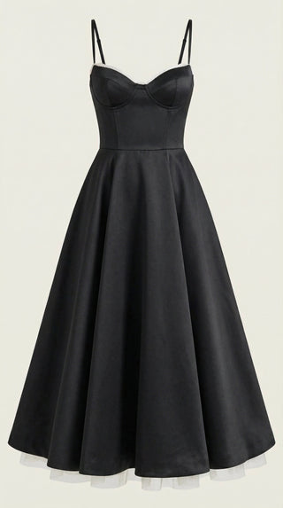 Isolde Tul Midi Dress
