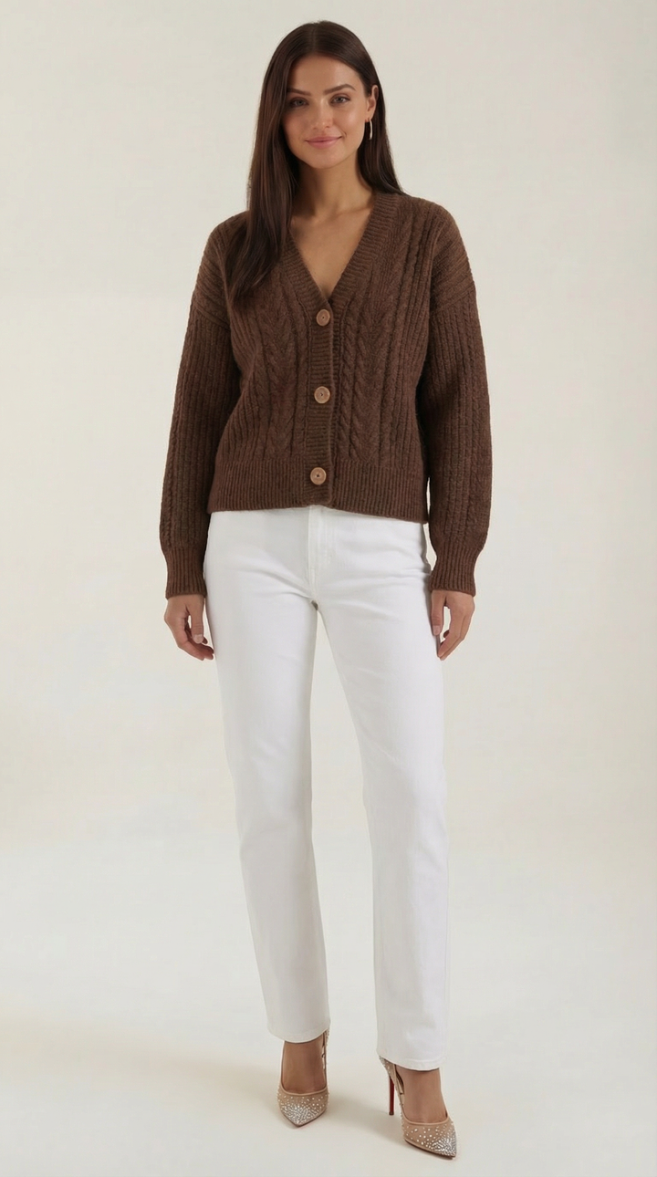 Suéter Oversize 'Janet' con Diseño de Trenzas