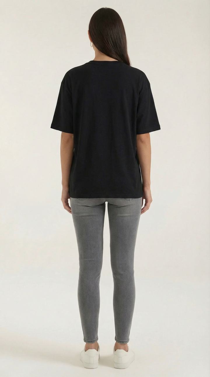 Justine Camiseta Gráfica Oversize