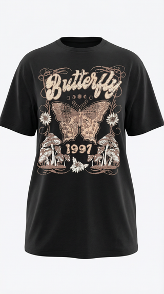 Justine Camiseta Gráfica Oversize