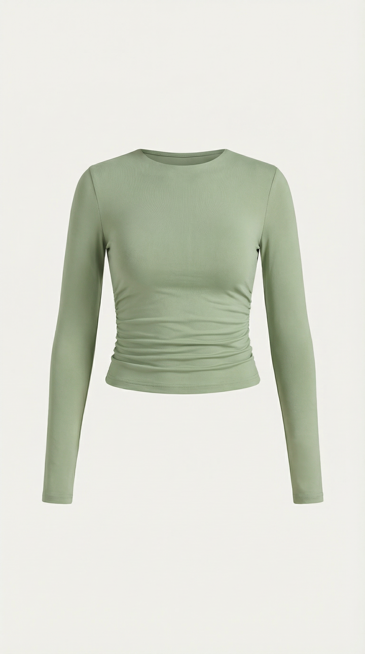 Karen Long Sleeve Crop Top