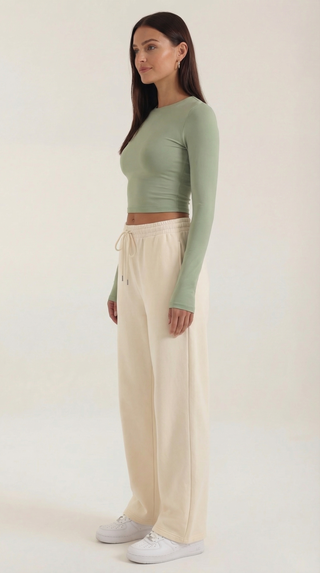 Karen Long Sleeve Crop Top