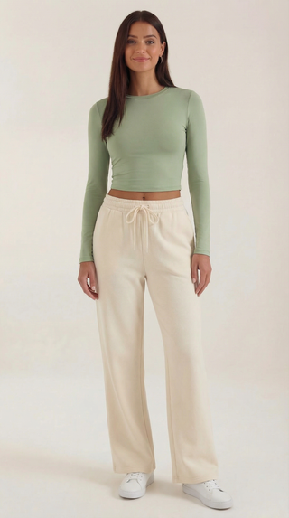 Karen Long Sleeve Crop Top