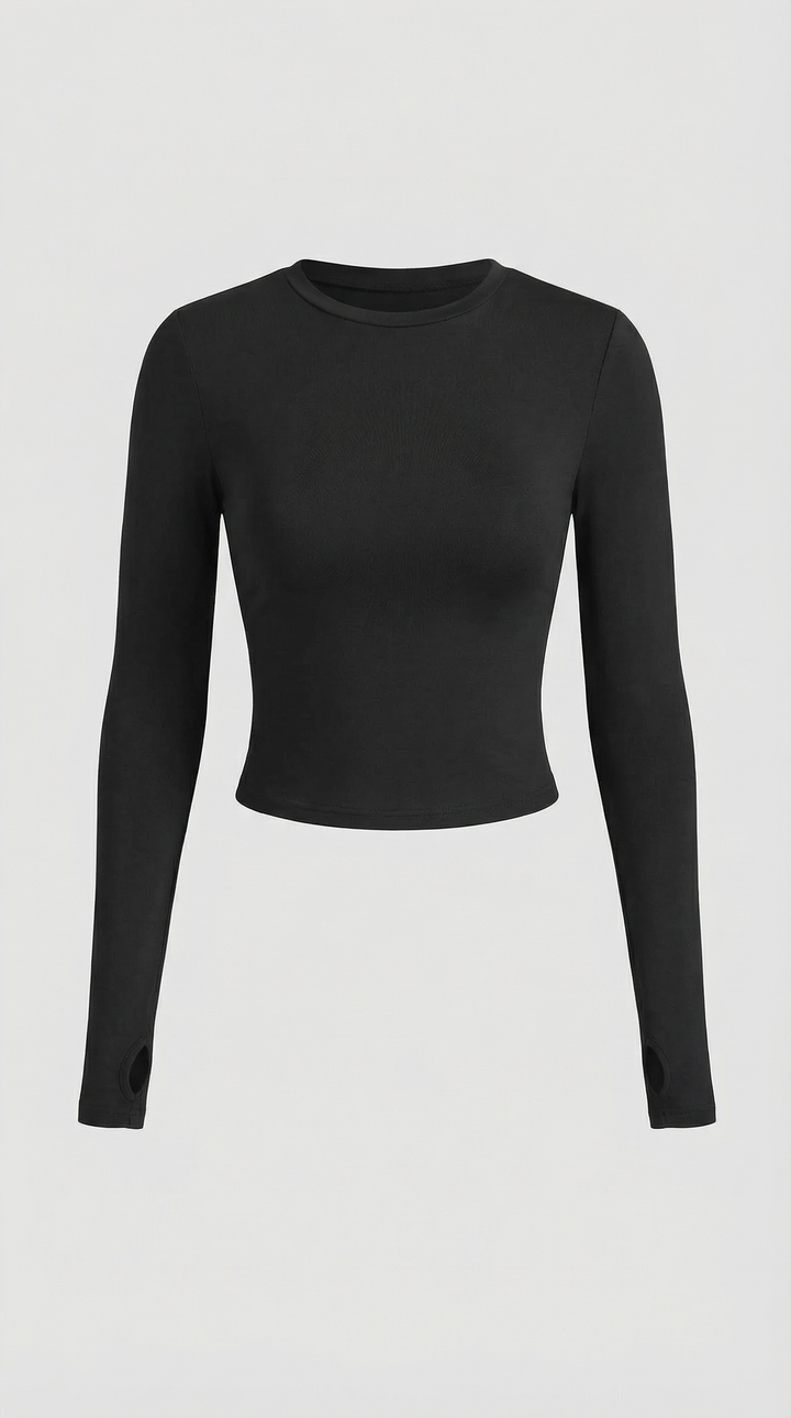 Karen Long Sleeve Crop Top