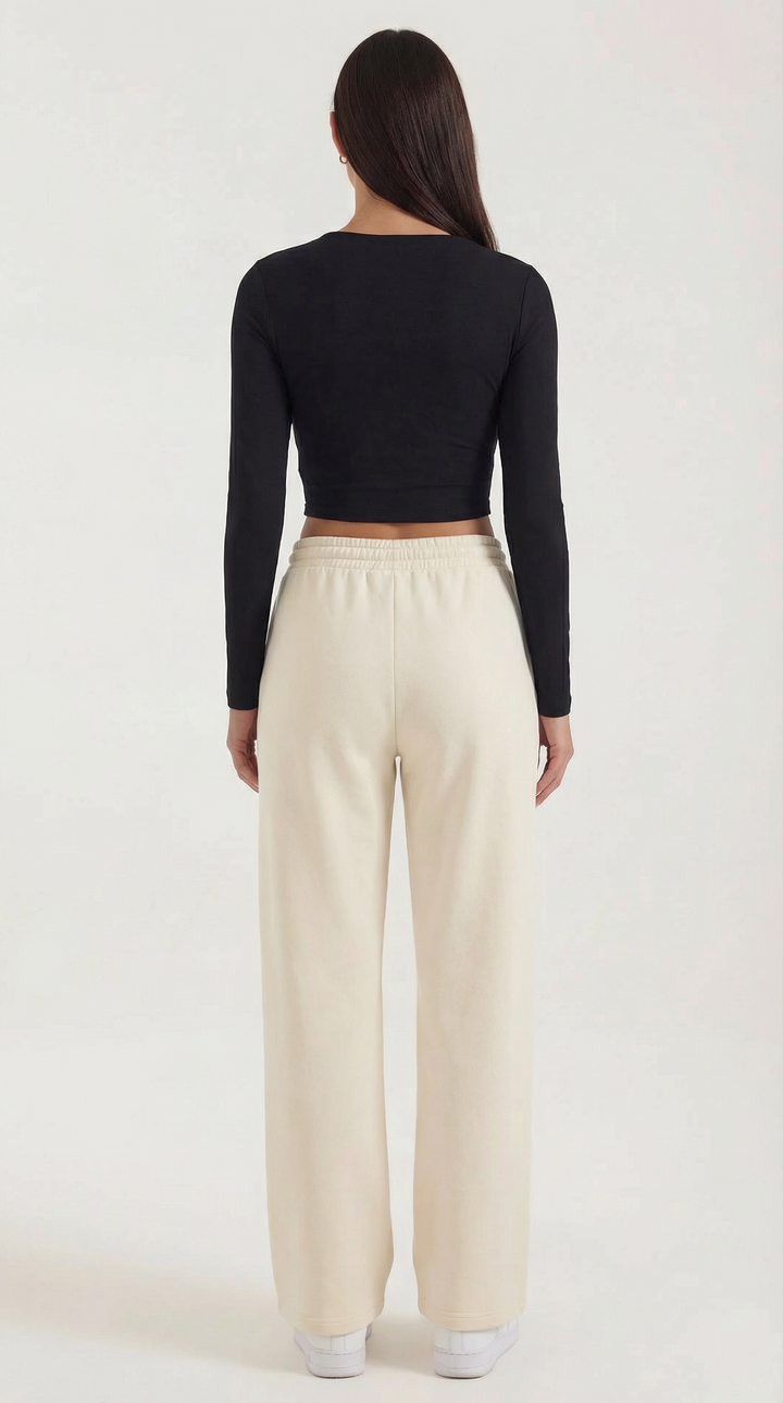 Karen Long Sleeve Crop Top