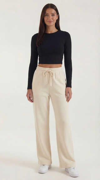 Karen Long Sleeve Crop Top