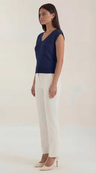 Blusa Kim con escote en V