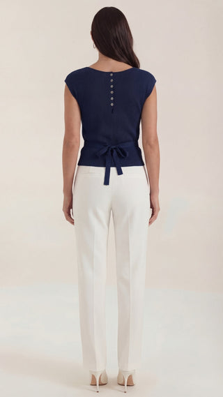 Blusa Kim con escote en V