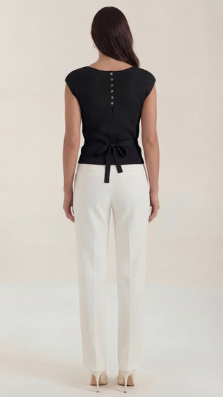 Blusa Kim con escote en V