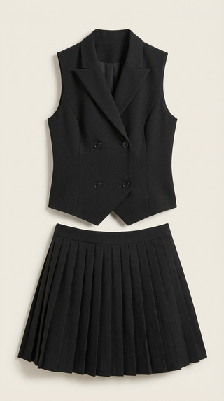 Conjunto Kimberly: Blazer, Chaleco y Falda