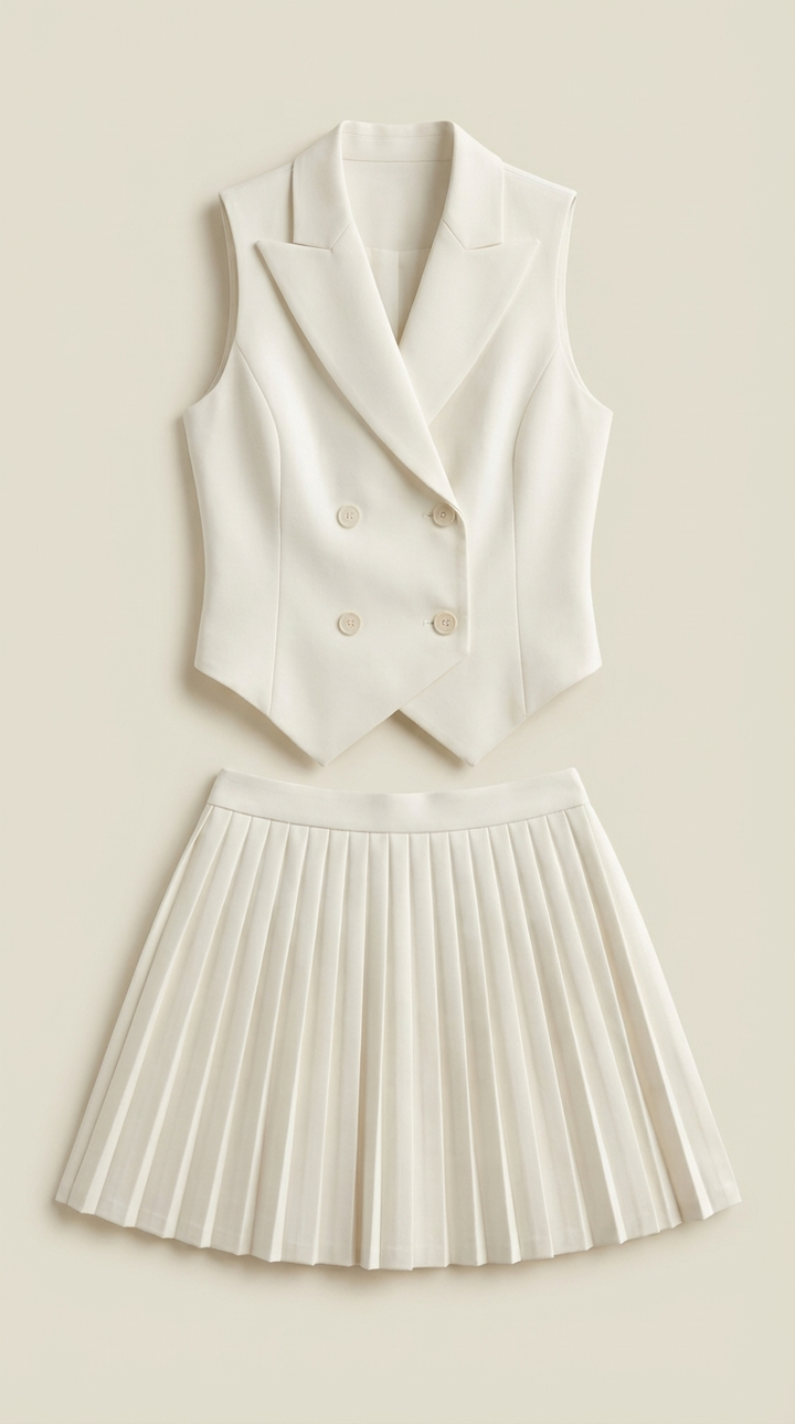 Conjunto Kimberly: Blazer, Chaleco y Falda