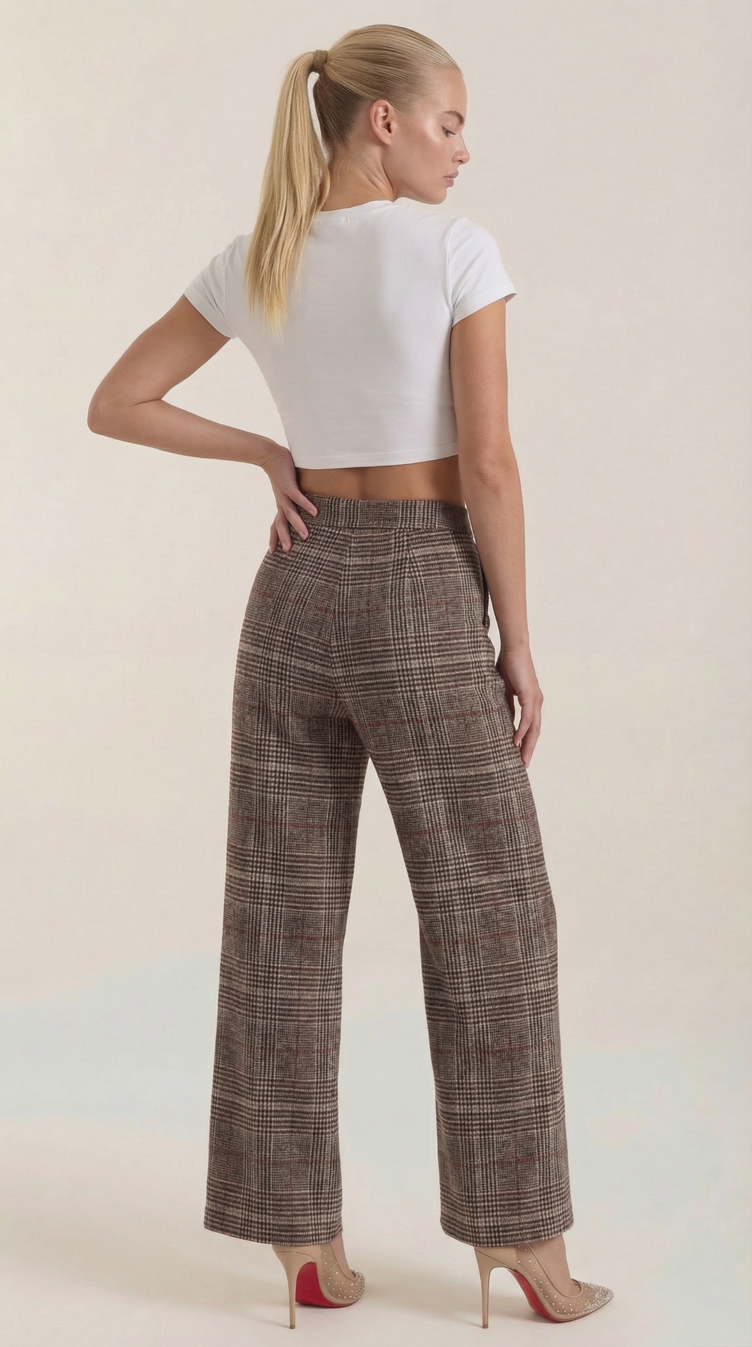 Pantalones de cuadros Leigh