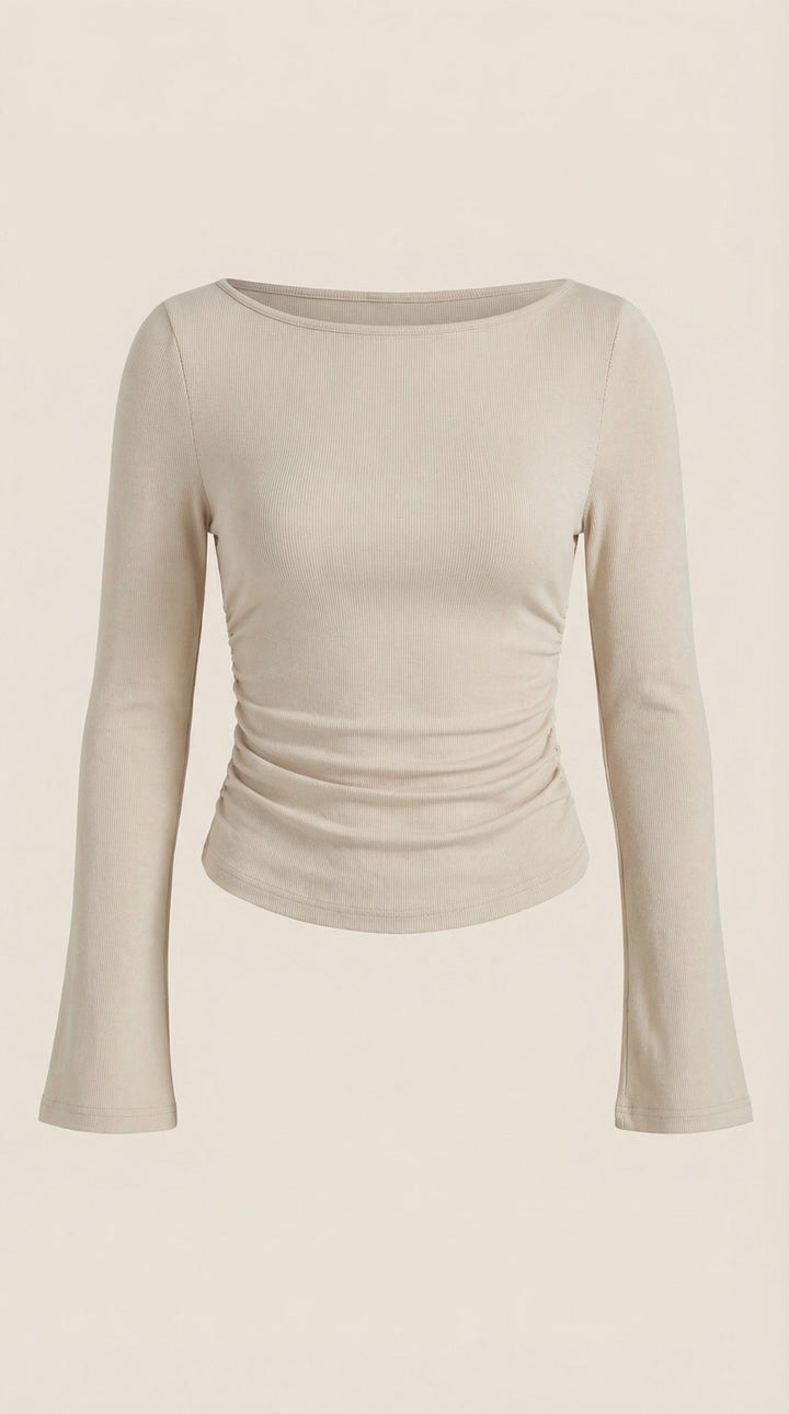 Larga Manga Blusa Leona